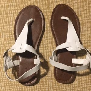 Mossimo (Target) White Strappy Sandals